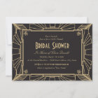 Art Deco Style Bridal Shower Invitation