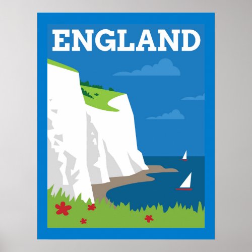 Art Deco Style England Poster