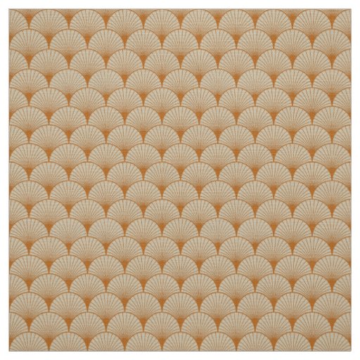 Art Deco Style Fabric Amber Fans
