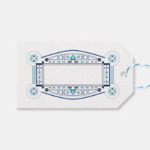 Art Deco style gift label