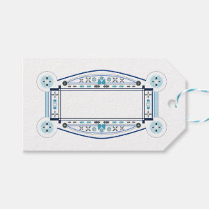 Art Deco style gift label