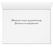 Art Deco Style Graduation Thank You Cards (Inside Horizontal (Bottom))