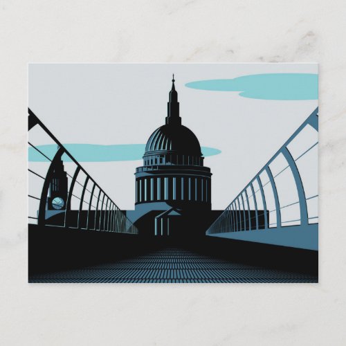 Art Deco Style London Postcard