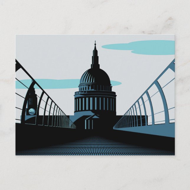 Art Deco Style London Postcard (Front)