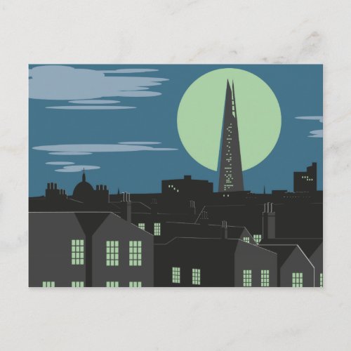 Art Deco Style London Postcard