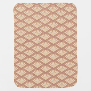 Art Deco style pattern in rose color Baby Blanket