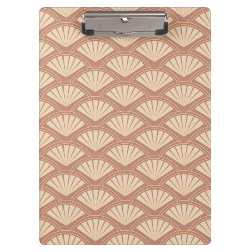 Art Deco style pattern in rose color Clipboard