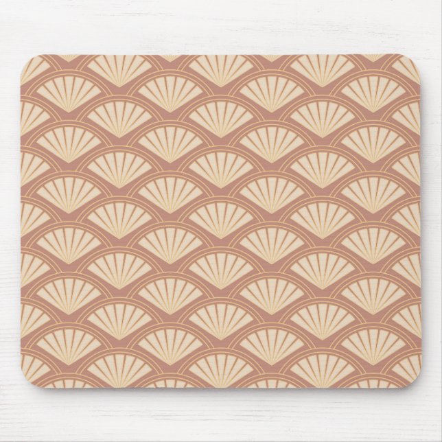 Art Deco style pattern in rose color  Mouse Pad (Front)