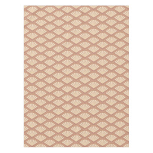 Art Deco style pattern in rose color Tablecloth