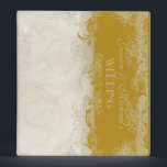Art Deco Style Peacock Gold Vintage Lace Binder<br><div class="desc">NOTE: This is an empty custom designed notebook binder. There are interior papers created to match that can be used for scrap booking, as a wedding guest book or other uses. To make this a photo binder you will need to purchase Avery photo insert pages which can be found at...</div>