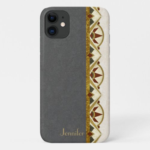 Art Deco Style Personalized iPhone 11 Case