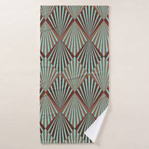 Art Deco style seamless pattern texture Bath Towel
