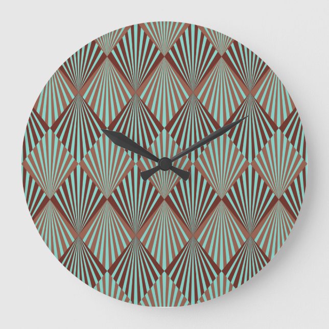 Art Deco style, seamless texture. Large Clock (Front)