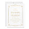 Art Deco Style Wedding Invitation