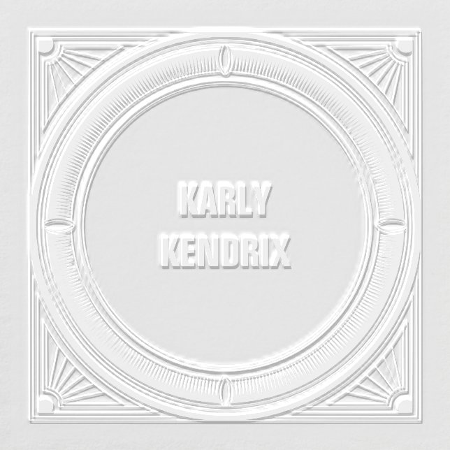 Art Deco Sunburst Name Embosser (Design)