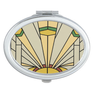 Art Deco Sunshine Compact Mirrors