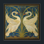 Art Deco Swans<br><div class="desc">Pair of art deco swans in the reeds and water.</div>