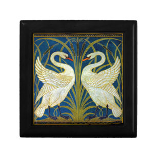 Art Deco Swans Gift Box
