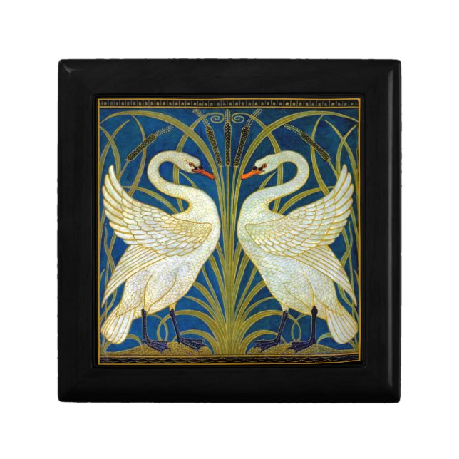 Art Deco Swans Gift Box (Front)
