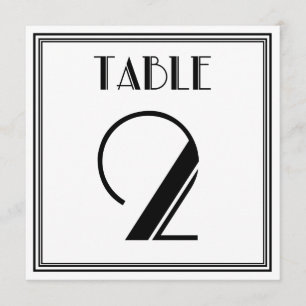 Art Deco Table Number 2
