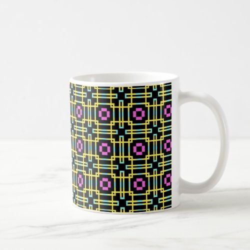 Art Deco Tartan Coffee Mug