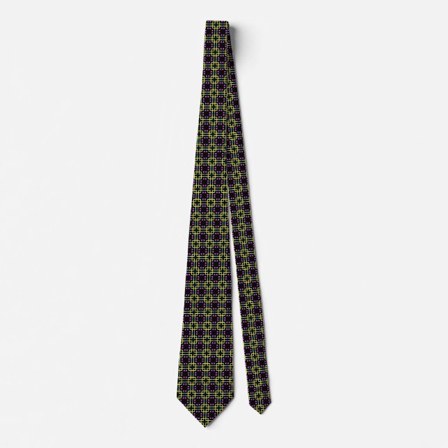 Art Deco Tartan - II Neck Tie (Front)