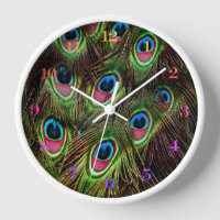 art deco teal green turquoise peacock feather