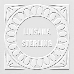 Art Deco Teardrop Scallop Embosser