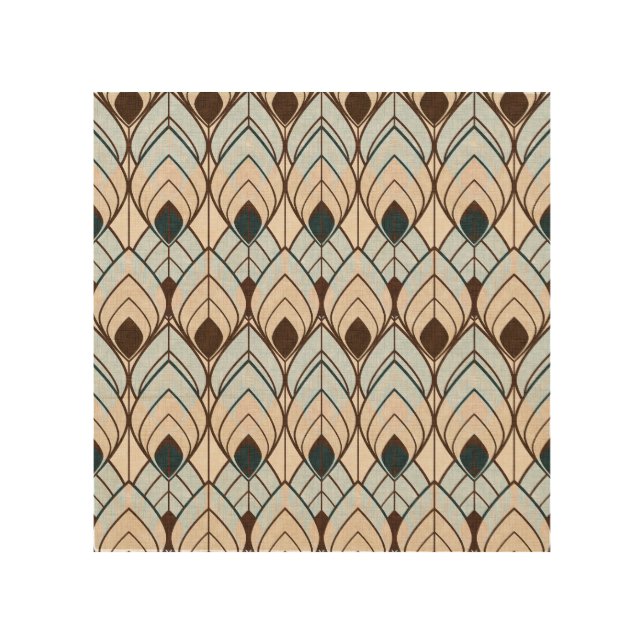 Art Deco: Textured Seamless Ornament. (Front)
