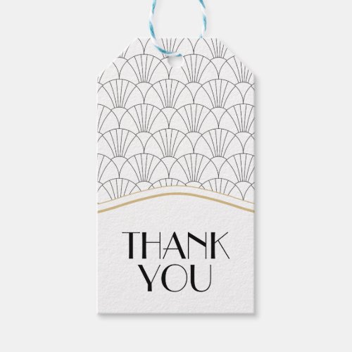 Art Deco Thank You Tag for FavorsWelcome Bags