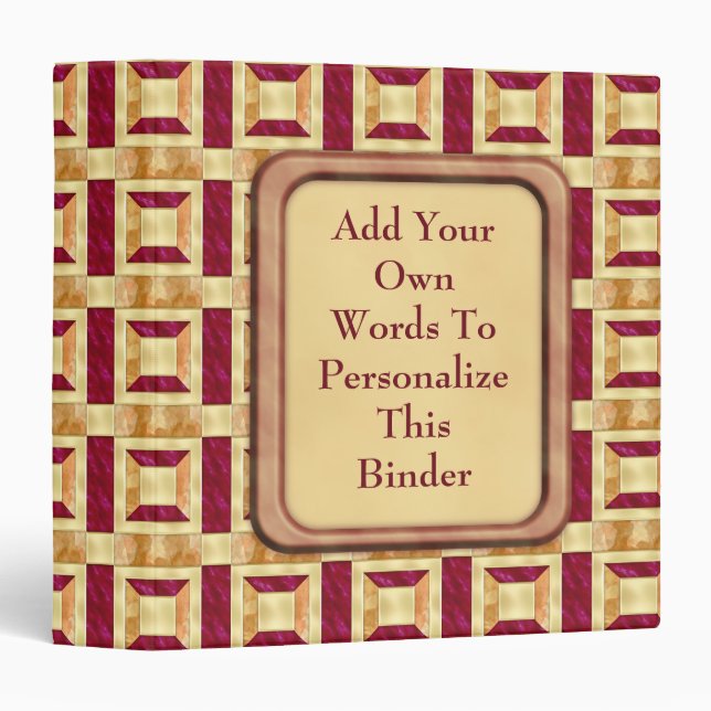 Art Deco Theater 3 Ring Binder (Front/Spine)