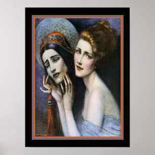 Art Deco Theater Cover by W.T. Benda ca. 1922 Poster