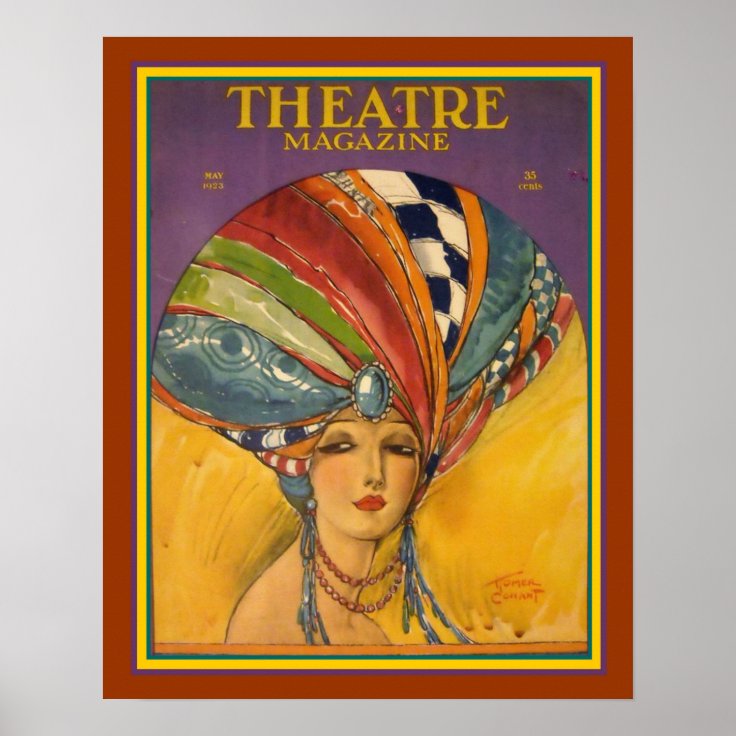 Art Deco Theatre Magazine Poster 16 x 20 | Zazzle