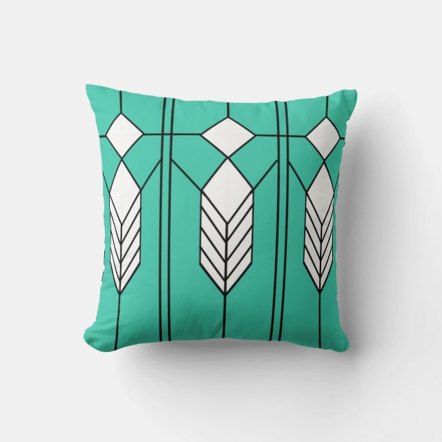 Art Deco  Throw Pillow (Front)