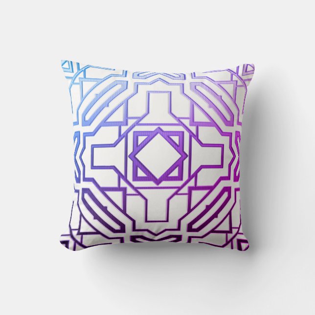 Art Deco Throw Pillow (Front)