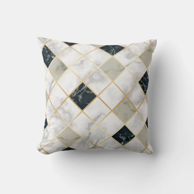 Art Deco Throw Pillow (Front)