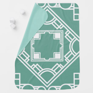 Art Deco Tile Baby Blanket