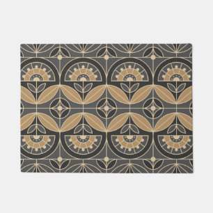 Art Deco Tile Floral 2 Doormat