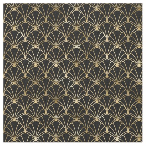art deco tiled pattern Fabric 