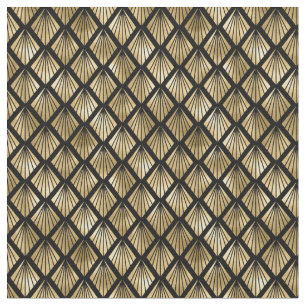 art deco tiled pattern Fabric 