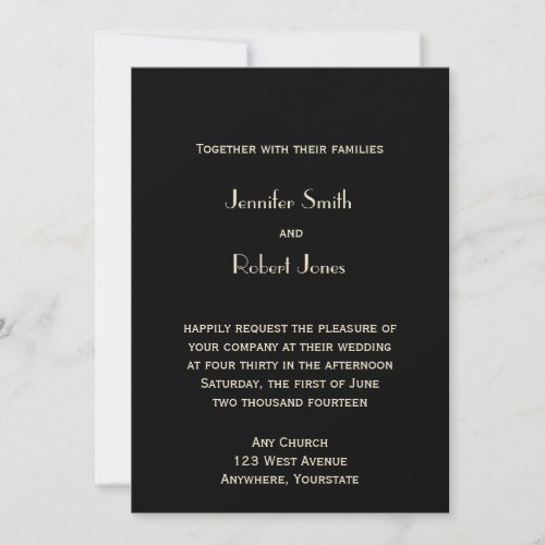 Art Deco Tower Ray Wedding Custom Announcement