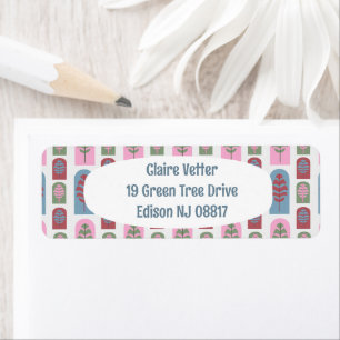 Art Deco Trees  Label