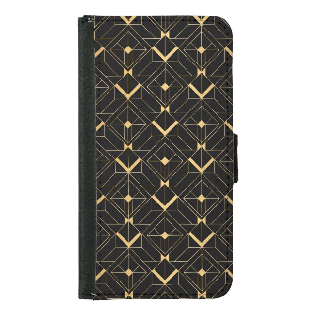 Art Deco Triangle: Luxury Pattern. Samsung Galaxy Wallet Case (Front)