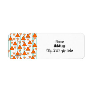 Art Deco Triangles Label