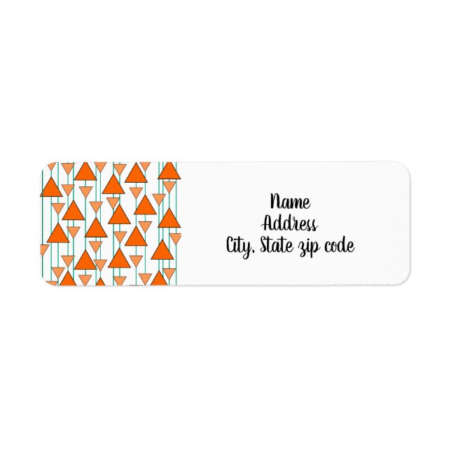 Art Deco Triangles  Label (Front)