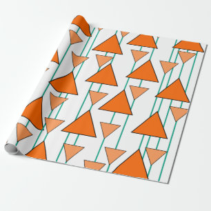Art Deco Triangles Wrapping Paper