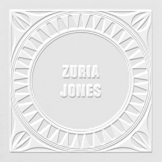 Art Deco Triangular & Leaf Geometric Embosser (Design)