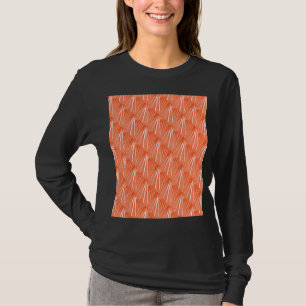 Art Deco Tropical Beach Palm Vacation Vector Orang T-Shirt