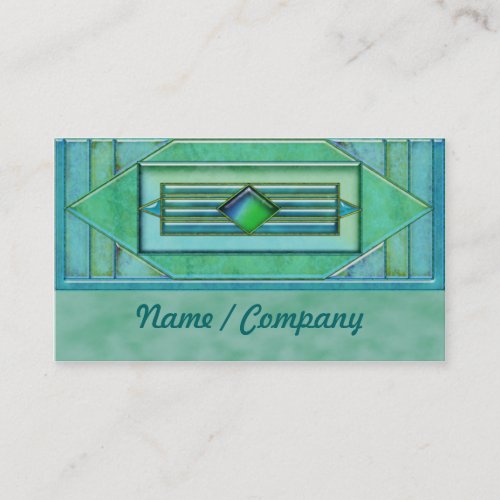 Art Deco Turquise Jewels Business Cards