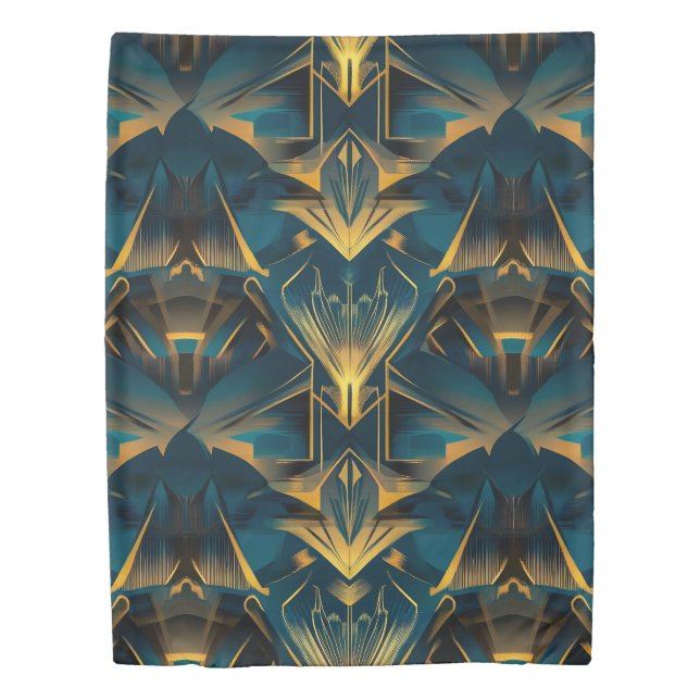 Art Deco Twin Size Duvet Cover (Front)